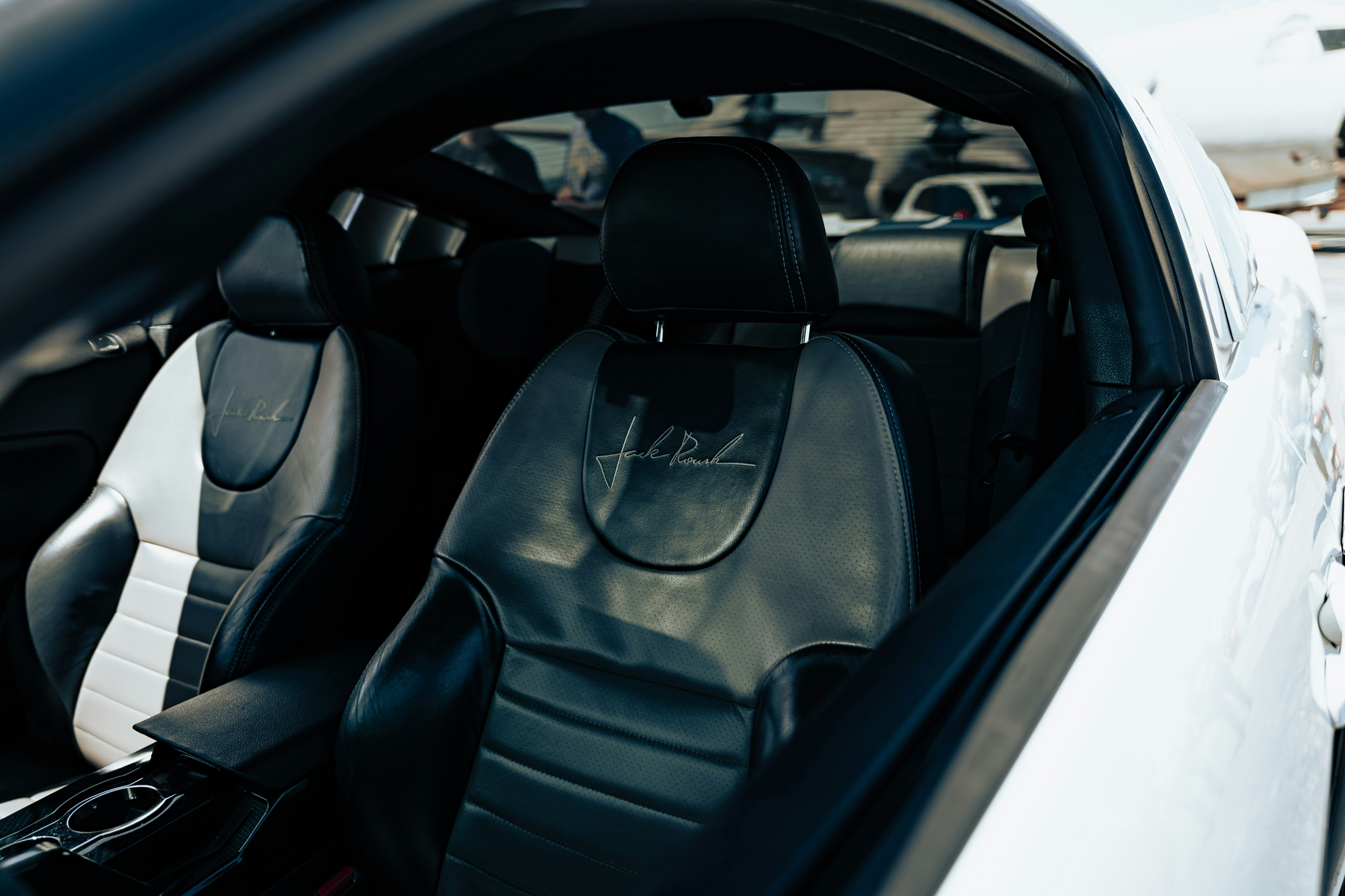 Autositz mit Fleck