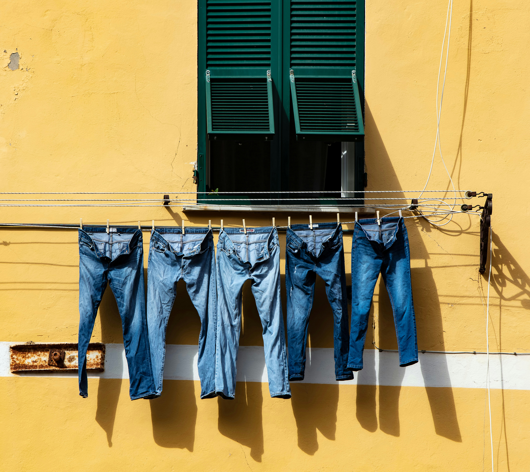 Jeans mit Fleck