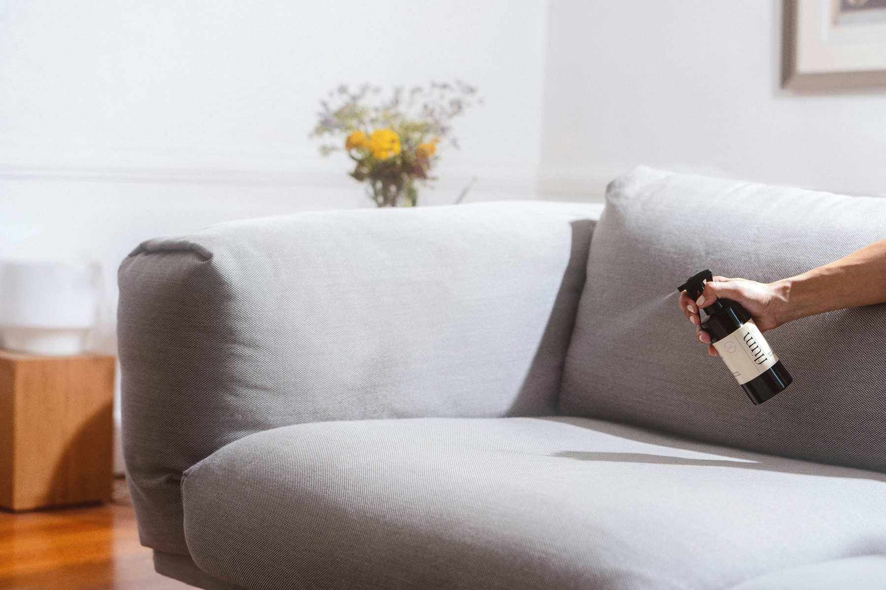 Sofa mit Fleck