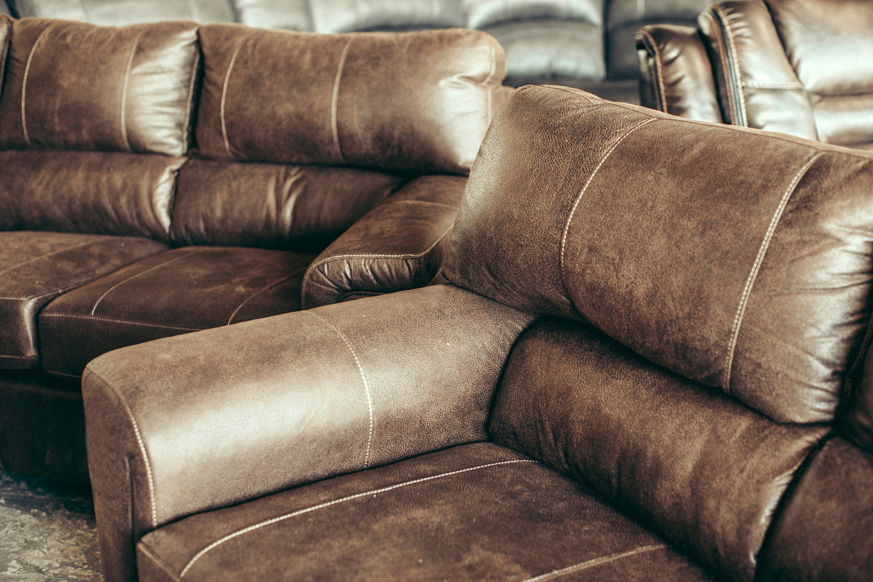 Sofa im Wohnraum