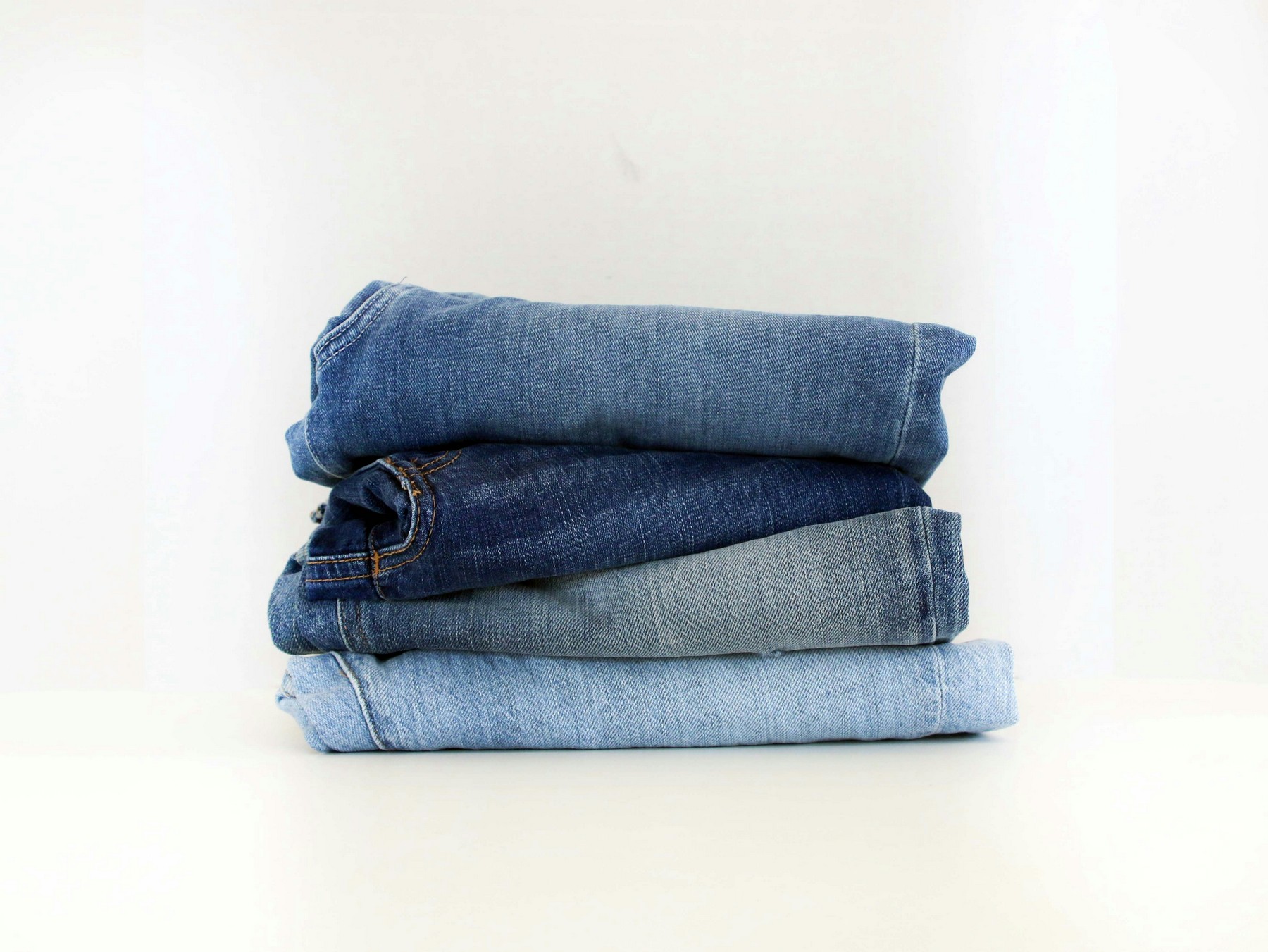 Jeans-Stoff im Detail